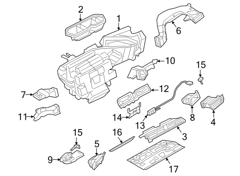 2024 Audi Q8 e-tron Ducts Diagram 1