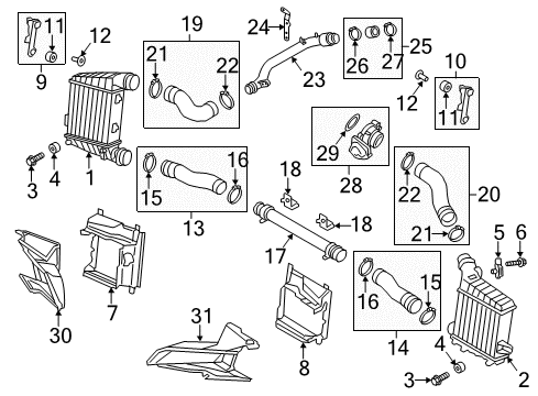 2015 Audi A8 Quattro Intercooler Diagram 2