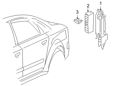 2009 Audi A8 Quattro Electrical Components Diagram 4