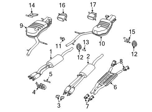 2006 Audi A8 Quattro Exhaust Components Diagram 2