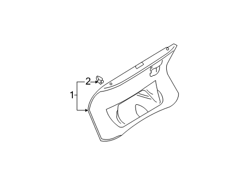 2002 Audi A4 Quattro Interior Trim - Trunk Lid