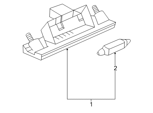 1998 Audi A4 Quattro License Lamps