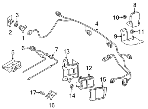 2022 Audi A6 allroad Parking Aid Diagram 6