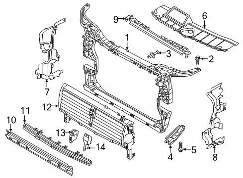 2018 Audi Q5 Radiator Support