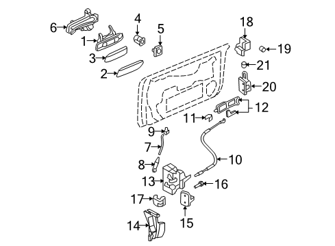 2007 Audi S4 Door - Lock & Hardware