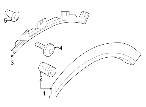 2024 Audi Q8 e-tron Sportback Exterior Trim - Quarter Panel