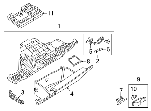 2022 Audi Q5 Glove Box