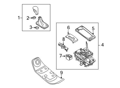 2011 Audi A5 Quattro Console Diagram 1