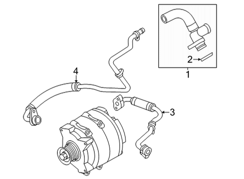 2020 Audi A8 Quattro Hoses, Lines & Pipes Diagram 8