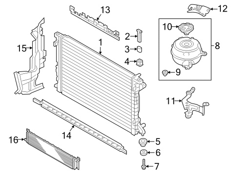 2021 Audi RS6 Avant Radiator & Components