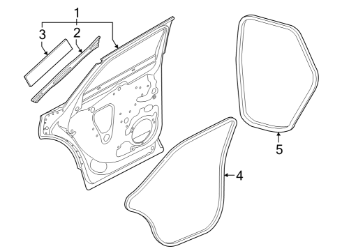 2022 Audi SQ5 Door & Components Diagram 3