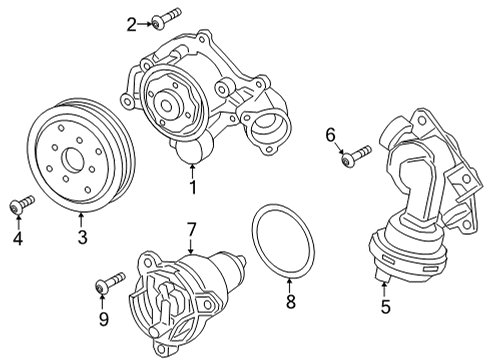 2022 Audi A6 allroad Water Pump