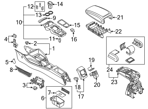 2015 Audi A3 Console Diagram 2