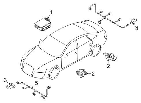 2023 Audi Q5 Parking Aid Diagram 2