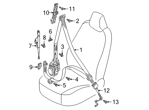 2023 Audi RS Q8 Front Seat Belts