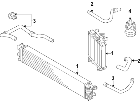 2016 Audi RS7 Radiator & Components, Water Pump Diagram 3