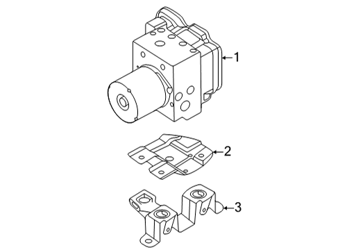 2022 Audi e-tron GT ABS Components