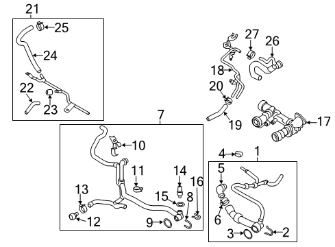 2015 Audi A3 Inlet Hose Diagram for 5Q0-121-449-A