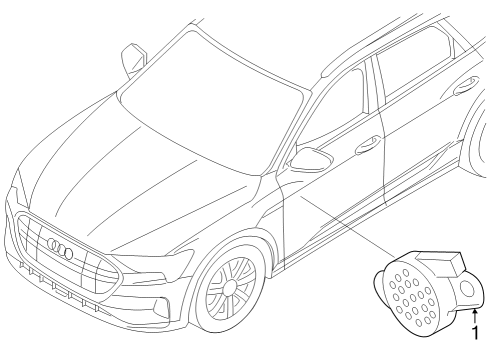 2024 Audi Q8 e-tron Electrical Components Diagram 12