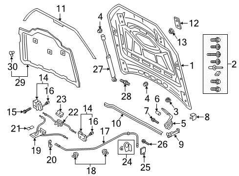 2023 Audi Q7 Hood & Components