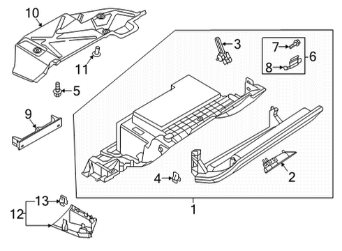 2023 Audi Q7 Glove Box