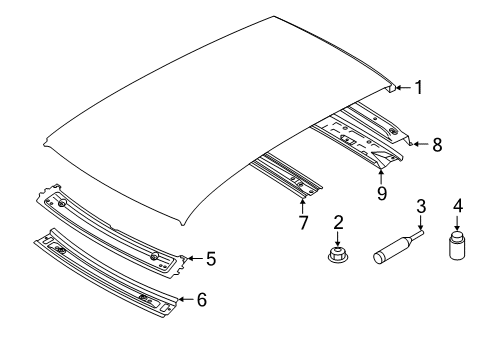 2022 Audi e-tron Quattro Roof & Components