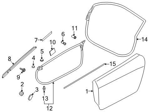 2015 Audi R8 Door & Components, Body Diagram 2