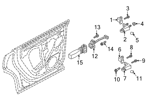 2023 Audi SQ8 Lock & Hardware Diagram 5