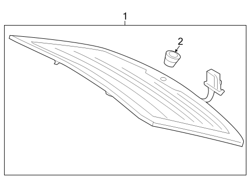 2021 Audi SQ5 Glass - Lift Gate Diagram 2