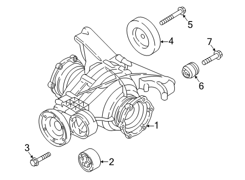 2017 Audi A4 Axle & Differential - Rear