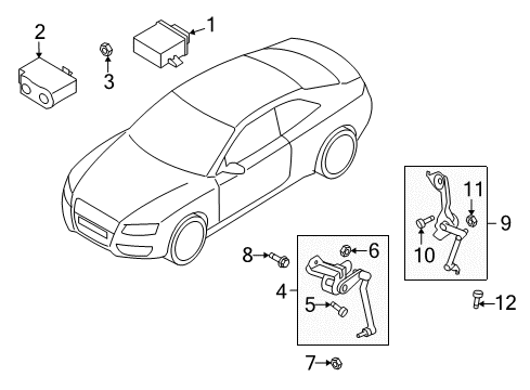 2010 Audi A5 Electrical Components Diagram 2