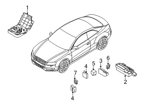 2011 Audi S4 Fuse & Relay Diagram 1