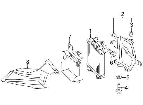 2014 Audi A8 Quattro Radiator & Components, Water Pump, Cooling Fan Diagram 6