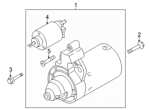 2020 Audi S5 Starter Diagram for 06M-911-021-X