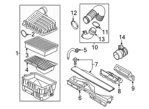 2023 Audi Q3 Air Intake Diagram 2