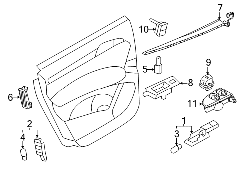 2014 Audi Q7 Front Door Diagram 5