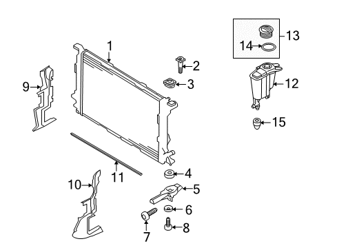 2015 Audi S4 Radiator & Components