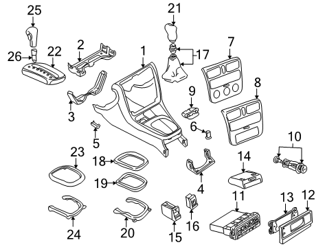 1996 Audi A4 A/C & Heater Control Units