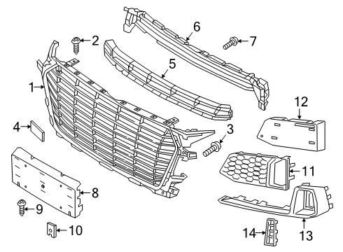 2019 Audi TTS Quattro Grille & Components