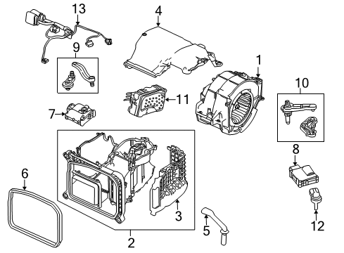 2012 Audi R8 Blower Motor & Fan