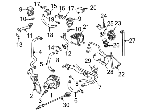 2005 Audi S4 Emission Components Diagram 2