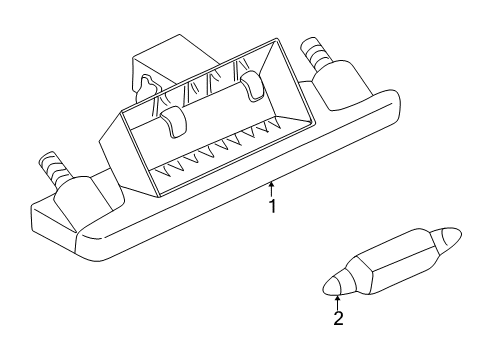 1996 Audi A4 License Lamps