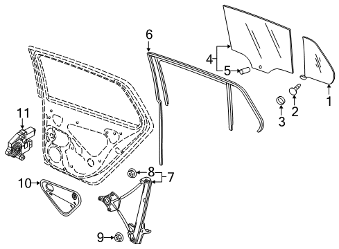 Window Motor Diagram for 5Q0-959-408