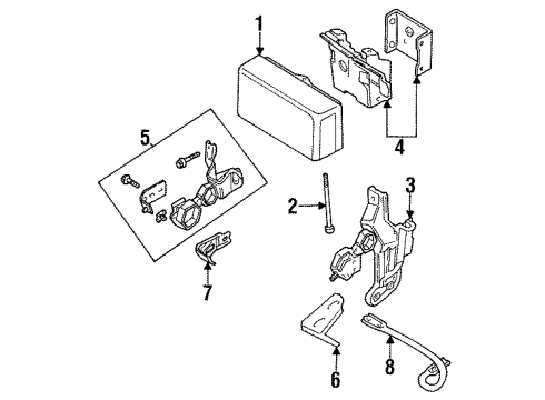 1992 Audi S4 Air Bag Components Diagram 2