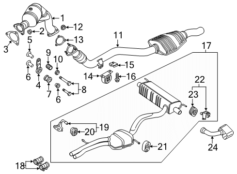 2018 Audi Q7 Exhaust Components Diagram 2