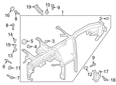 2024 Audi Q8 e-tron Cluster & Switches, Instrument Panel Diagram 2