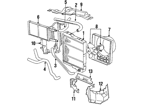 1992 Audi 80 Quattro Radiator & Components