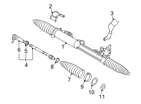 2015 Audi Q7 P/S Pump & Hoses, Steering Gear & Linkage Diagram 2