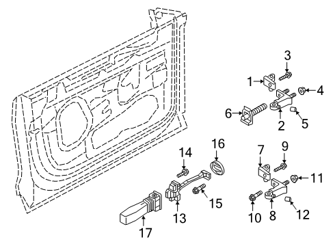 2023 Audi SQ8 Lock & Hardware Diagram 2