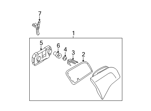 2007 Audi A4 Quattro Tail Lamp Assembly Diagram for 8E9-945-093-A